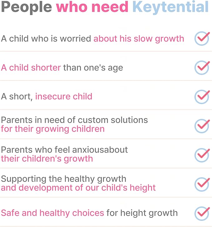 KEYTENTIAL] Height Growth Strawberry Milk Drink for Kids & Teens | Trusted LG H&H Formula from Korea | FGO Probiotic + Zinc, Vitamin D3, Whey Protein & Potassium | Daily Nutrition Supplement