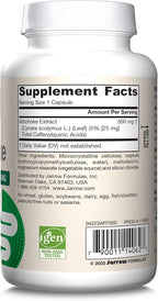 Jarrow Formulas Artichoke 500 mg, Dietary Supplement for Liver Health and Digestion Support, 180 Veggie Capsules, 180 Day Supply, Pack of 12