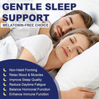 Sleep Gummies No Melatonin, Sleep Aid for Adults with Magnesium Glycinate, Melatonin Free Calm Sleeping Gummy Supplement with L-Tryptophan, L-Theanine, GABA, Ashwagandha, Valerian - Sugar Free, 120ct