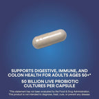 Nature’s Way Fortify Extra Strength(1) Probiotic Adults 50+, 50 Billion Live Cultures, Prebiotics, Probiotics for Digestive Health*, Immune Support*, Colon Health*, 30 Capsules