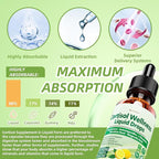 2 Pack Cortisol Supplement Liquid Drops, 17-in-1 Cortisol Detox w. Magnesium Glycinate 400mg Ashwagandha, L-Theanine, Phosphatidylserine, Hormone Balanced for Women, Mood Focus, Sleep Support