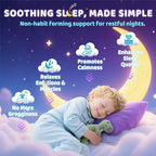 Kids Sleep Gummies, NO Melatonin Sleep Aid Gummies w/ Magnesium Glycinate, Magnesium Malate, L-Theanine, Lavender, B6, Zinc, D3K2 for Restful Sleep, Relax Brain & Muscle, Immune Support, Non-GMO 1Pack