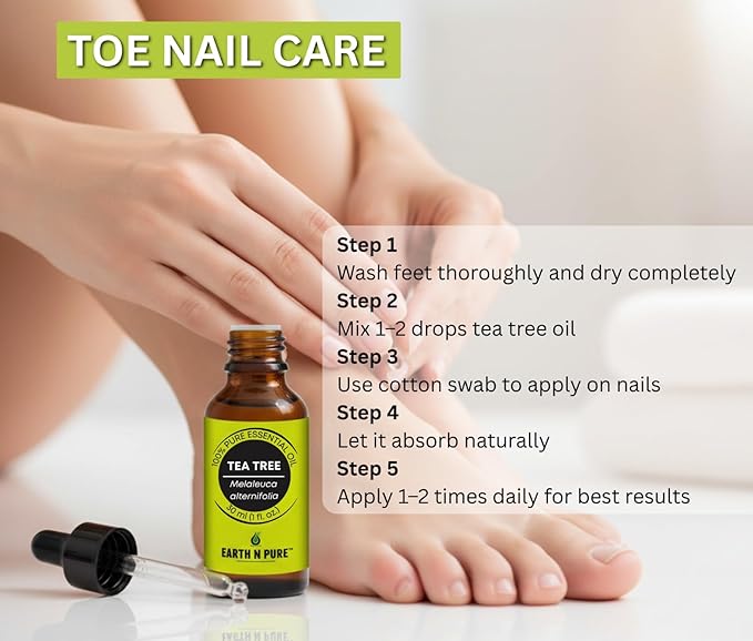Earth N Pure Tea Tree Essential Oil Steam Distilled, Natural and Therapeutic Grade for Scalp & Skin Care with Glass Dropper | 30 ML