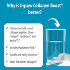 Jigsaw Health Collagen Boost | Promotes Healthy Joints, Cartilage, Skin, and Hair | 30 Servings
