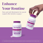 BariMelts Calcium Citrate with Vitamin D3 & Magnesium, 120 Smooth-Dissolving Tablets (1-Month Supply), Bariatric Calcium Supplements for Women, Natural Berry Flavor