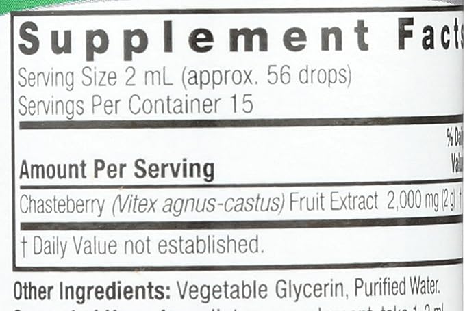 Nature's Answer Vitex Berry | Supports Healthy Female Hormonal Balance | Alcohol-Free, Gluten-Free, Kosher Certified & No Preservatives 1oz