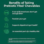 Benefiber Chewable Prebiotic GLP-1 Friendly Fiber Supplement Tablets for Digestive Health, Assorted Fruit Flavors - 100 Count
