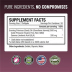 Approved Science Evening Primrose Oil - Maximum Strength - Cold Pressed - 10% GLA - Hormonal Balance, Skin and Heart Health - 3 Month Supply - All Natural