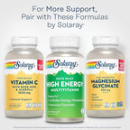 SOLARAY Once Daily High Energy Multivitamin for Women and Men – with Vitamin C, Vitamin D and Whole Food & Herb Base - Cellular Energy Metabolism & Immune Function Support – 30 Servings, 30 VegCap