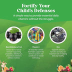 Kids Elderberry Gummies with Zinc and Vitamin C - Delicious Sambucus Black Elderberry Gummies for Kids Immune Support - Daily Immunity Support Vegan Non-GMO Gluten and Gelatin Free - 30 Count