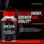 Oxvia Male Performance Gummies, Official Oxvia Supplement Gummies - Maximum Strength Performance, All Natural Support Overall Health & Wellness, Ox Via Advanced Support Gummy Reviews (2 Pack)