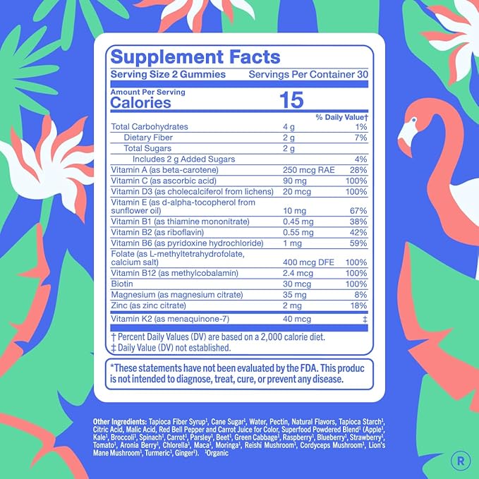 FIRST DAY Multivitamin for Women - Daily Womens Multivitamin Gummies - Vitamin A C D E B12, Magnesium, Zinc, Biotin – Vegan, Gluten Free Womens Vitamins - Hair Growth, Skin, Energy – 30 Day Supply