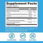 Doctor's Best Synergistic Glucosamine with MSM Formula - Joint Health Support Supplement for Women & Men, Features Vitamin C, Potassium, & Chloride, Non-GMO, Gluten Free, Soy Free - 180 Capsules