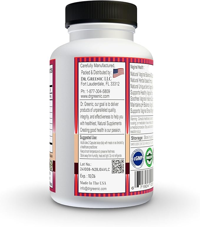 VAL Care Supplement 60 Capsules | V - Health | Natural V - Balance & Comfort | Female Yeast Infection Support