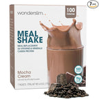 WonderSlim Meal Replacement Shake, Mocha Cream, 15g Protein, 24 Vitamins & Minerals, Gluten Free (7ct)