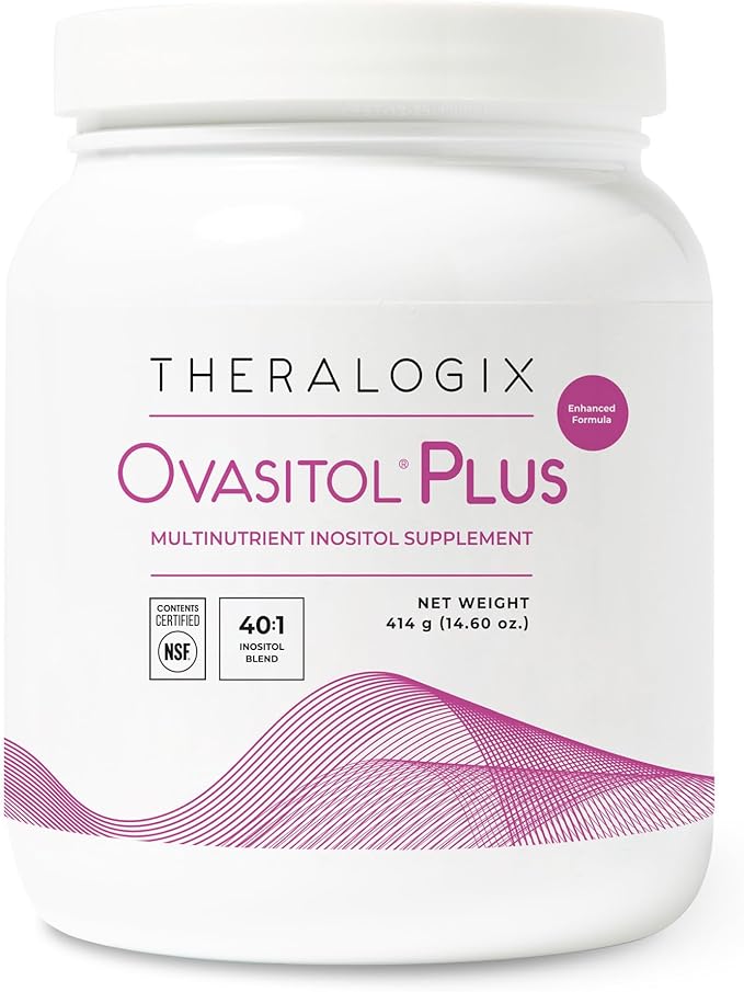 Theralogix Ovasitol Plus Canister Metabolic Health Supplement - Myo-Inositol & D-Chiro Inositol+Chromium Picolinate+Alpha-lactalbumin & Vitamin D