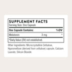 THORNE - Melaton-3-3 mg Melatonin Supplement - Supports Normal Circadian Rhythms, Restful Sleep & Relaxation* - NSF Certified for Sport - Gluten, Dairy & Soy-Free - 60 Capsules