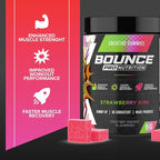 Bounce Pro Creatine Monohydrate Gummies for Men & Women, Low Calorie, 6G of Creatine per Serving, Vegan, Anti-Melting, Gluten-Free, Non-GMO (51 Count (Pack of 1), Strawberry Kiwi)