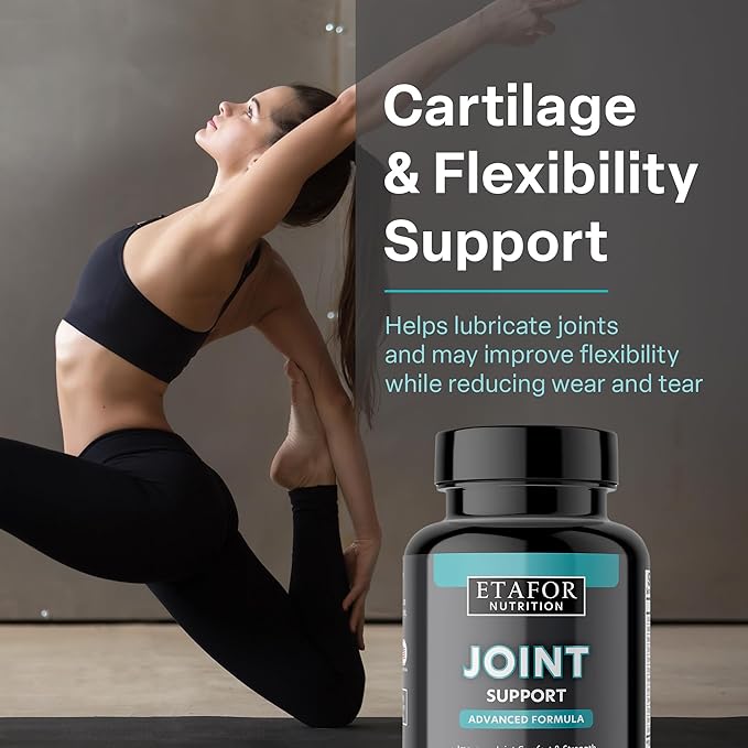 Glucosamine Chondroitin Joint Health Supplement -Advanced Joint Support Supplement with Collagen & MSM for Mobility, Flexibility & Cartilage Health - Premium Joint Supplement for Men & Women