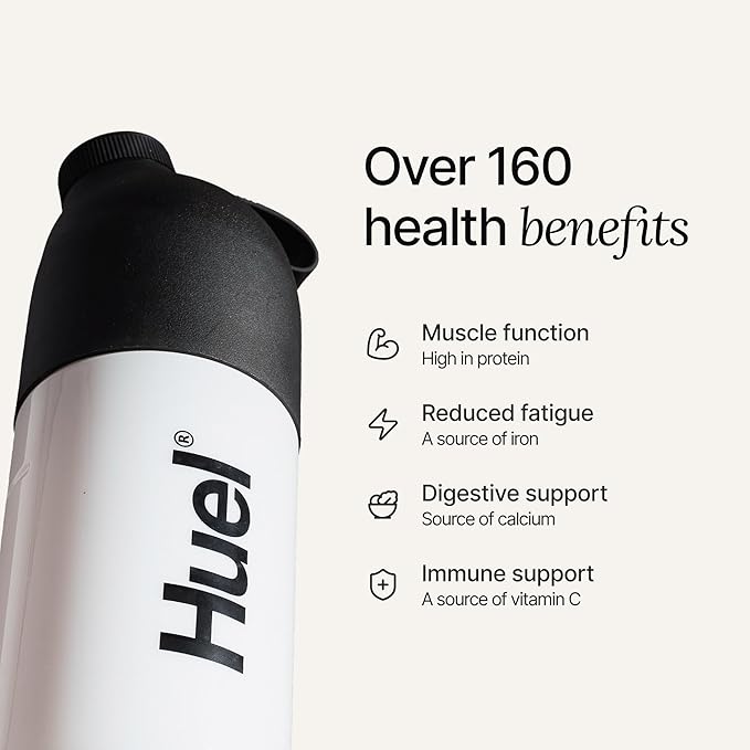 Huel Black Edition | Salted Caramel 40g Vegan Protein Powder | Nutritionally Complete Meal Replacement | 27 Vitamins and Minerals, Gluten Free | 17 Servings