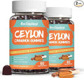 2 Pack Sugar Free Ceylon Cinnamon Gummies 2000MG, Cinnamon Supplement with Chromium and Cinnamon Bark, Vegan, Non-GMO, Gluten Free,120 Gummies