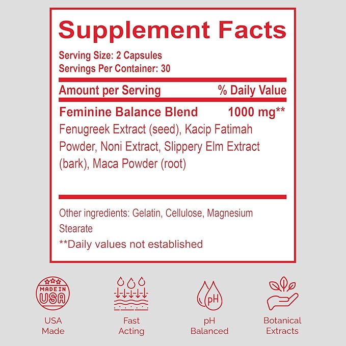 Vaginal Tightening Pills – Feminine Support Supplement for Tone, Moisture & Intimate Wellness – V Rejuvenation & Odor Control with Herbal Extracts – Made in USA