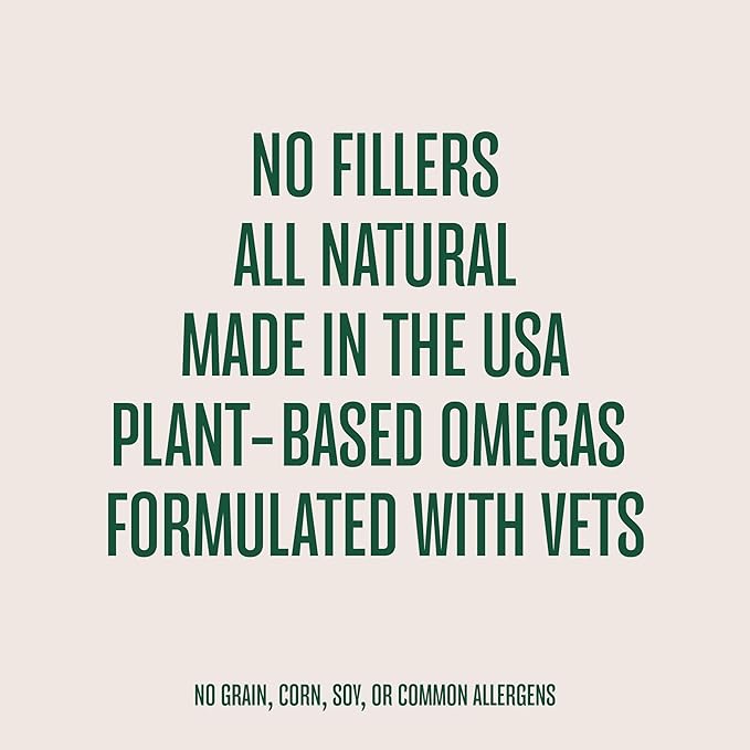 WagWell Ahiflower Omega Chews for Dogs | Vet-Formulated Health Supplement for Joints, Skin, Coat | Plant-Based Omega 3-6-9 | for Dogs of All Ages & Sizes, All Natural, Made in USA | 60 Chews