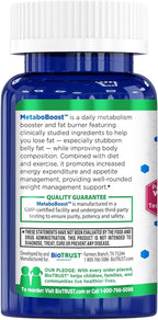 BioTrust MetaboBoost Weight Loss Supplement – Appetite Suppressant | Calorie Fat Burner | Metabolism Booster – Clinically-Studied Diet Pills with Berberine for Holistic WeightLoss Support- 60 Capsules