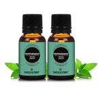 Earth N Pure Peppermint Essential Oil (Pudina Oil) Undiluted, Natural and Therapeutic Grade Pack of 2 | 15 ml