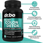 Colon Cleanser Detox for Weight Flush - 15 Day Intestinal Cleanse Pills & Probiotic - Fast Natural Laxative for Constipation Relief - Bowel Movement Supplements for Stomach Bloating, Gut Loss Support