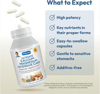 ANDREW LESSMAN Ultimate Calcium-Magnesium Intensive Care with Vitamin D3 & K2 MK7-120 mcg - 60 Capsules – Bone and Skeleton Health Essentials. Gentle, Easy to Swallow, Super Soluble. No Additives