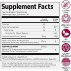 Auri Nutrition Super Mushroom Focus Gummies w/Lion's Mane, Alpha GPC & Rhodiola – Mushroom Supplement to Support Cognitive Function, Mental Clarity, Focus & Energy, 60 Gummies, Vegan Friendly, Non GMO