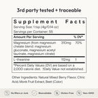 Moon Juice Magnesi-Om Magnesium Powder Supplement - Chelated Magnesium Complex + L-Theanine Blend for Rest, Relaxation & Regularity - Vegan, Non-GMO & No Sugar, Berry, 7.7 oz, 55 Servings