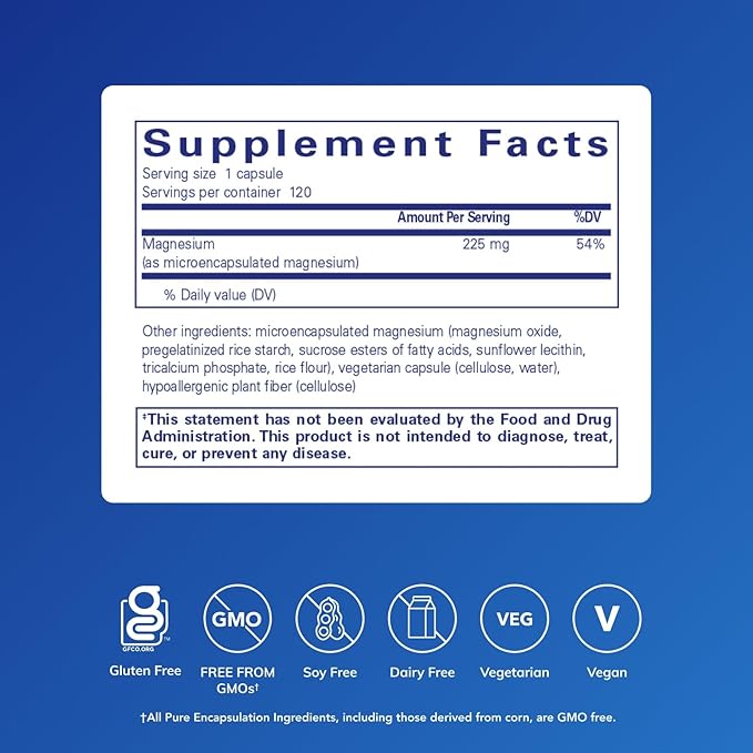 Pure Encapsulations UltraMag Magnesium - Superior Absorption - Bone & Muscle Support* - Essential Minerals Supplement - Vegan & Non-GMO - 120 Capsules