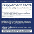 BodyHealth PerfectAmino Powder - BCAA and EAA Powder for Pre and Post Workout - Amino Acid Energy Drink for Men and Women to Support Lean Muscle and Recovery - Strawberry - 60 Servings