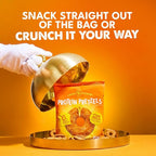 CRISP POWER Protein Pretzels, NEW Cheddar, 25G Protein, High Protein Snack, High Fiber, Low Carb Crunchy Pretzel Snacks, No Added Sugar, 1.75 oz Bags, 24 Pack, Vegan, Keto