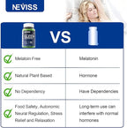 NEVISS Melatonin Free Sleep Aid Gummies for Adults - Magnesium Glycinate Gummies | GABA, L-Tryptophan, Magnesium, Ashwagandha - Non-Habit Forming, Help for Deep Relaxation - Vegan, Lemon Flavor, 2Pack