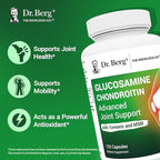 Dr. Berg Glucosamine Chondroitin MSM Turmeric & Boswellia - Advanced Joint Support Supplement with 1500 mg Glucosamine Sulfate - Includes 120 Capsules