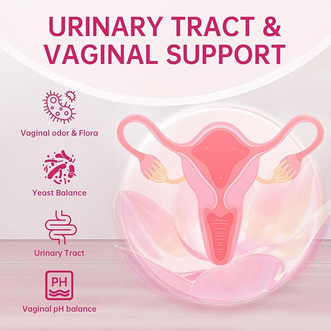 DVO Vaginal Probiotics for Women,pH Balance,60 Billion CFU with Prebiotics & Lactobacillus,Healthy Odor, Yeast Balance & Flora Support for Immune Health 90 Count