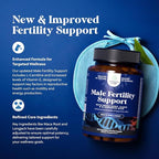 Pre Conception Male Fertility Supplement - Semen Volume Booster with CoQ10, Maca Root, Methyl Folate & D-Aspartic Acid - Mens Fertility Supplement for Sperm Motility - Conception for Him - 270 Count