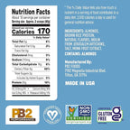 PB2 Performance Almond Plant Based Vegan Protein Powder | 20g Complete Protein, No Added Sugar, Prebiotic Fiber | Dairy Free, Certified Vegan, Non-GMO, Gluten Free [Almond w/Madagascar Vanilla, 1LB]