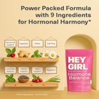 Hormone Balance for Women Tea with Spearmint, Red Raspberry Leaf, Chamomile, Ginger, Nettle - For PMS, PCOS, Perimenopause & Cycle Support - Herbal Hormonal Wellness Tea Bags