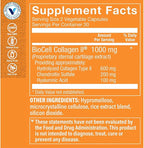 The Vitamin Shoppe Collagen Type II 1000MG - Joint Health, Cartilage Support & Flexibility, with Hyaluronic Acid (60 Vegetable Capsules)