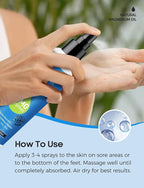 Magnesium Spray, Pure Magnesium Oil Spray for Feet,Ideal Gift for Muscle Relaxation&Better Sleep,Rapid Absorption,Quick Drying Without Residue-Unflavored.