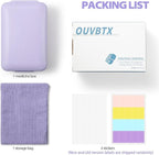 Travel Pill Organizer with Blank Labels, Weekly Pill Box, 8 Large Compartments Medicine Organizer, Moisture-Proof Pill Case for Vitamin, Medicine, Fish Oil/Supplements,