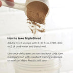 Novex Biotech TripleShred Protein Powder – Lean Muscle & Metabolism Support with Thermogenic Blend, Caffeine, Green Tea & Coffee Bean – Weight Management Formula, Chocolate Fudge, 20 Servings