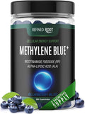 Methylene Blue Pharmaceutical Grade Gummies with Alpha Lipoic Acid (ALA) & NAD, Methylene Blue Gummies Cognitive Support, 60 Day Supplement
