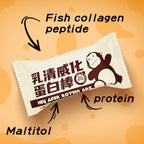 Whey Protein Wafer Bar, Crispy Protein Snack, 12g Protein per Serving, Low Sugar, Soy Milk Flavor, Individually Wrapped, 258g (14 Bars)