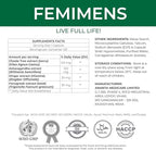 FEMIMENS – PMS Support Supplement for Women – PMS Relief for Women & Menstrual Cramp Relief – Hormonal Balance for Women – Chasteberry Vitex, Ashwagandha, Ginger, Fenugreek – 120 Vegan Capsules