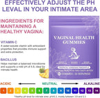 Premium Feminine Balance Gummies,Vital Vaginal Probiotics Source Feminine Gummies,Pineapple Flavor for Women ph,for Women of All Ages - Probiotics for Digestion, Gut Health, Immune Support